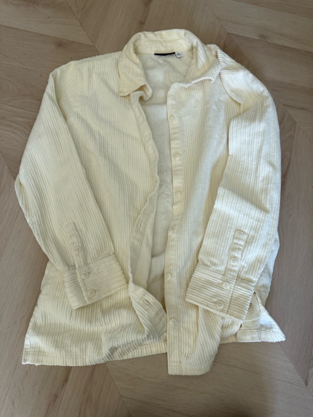croft & barrow Cream Corduroy Shirt Jacket